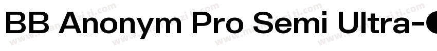 BB Anonym Pro Semi Ultra字体转换